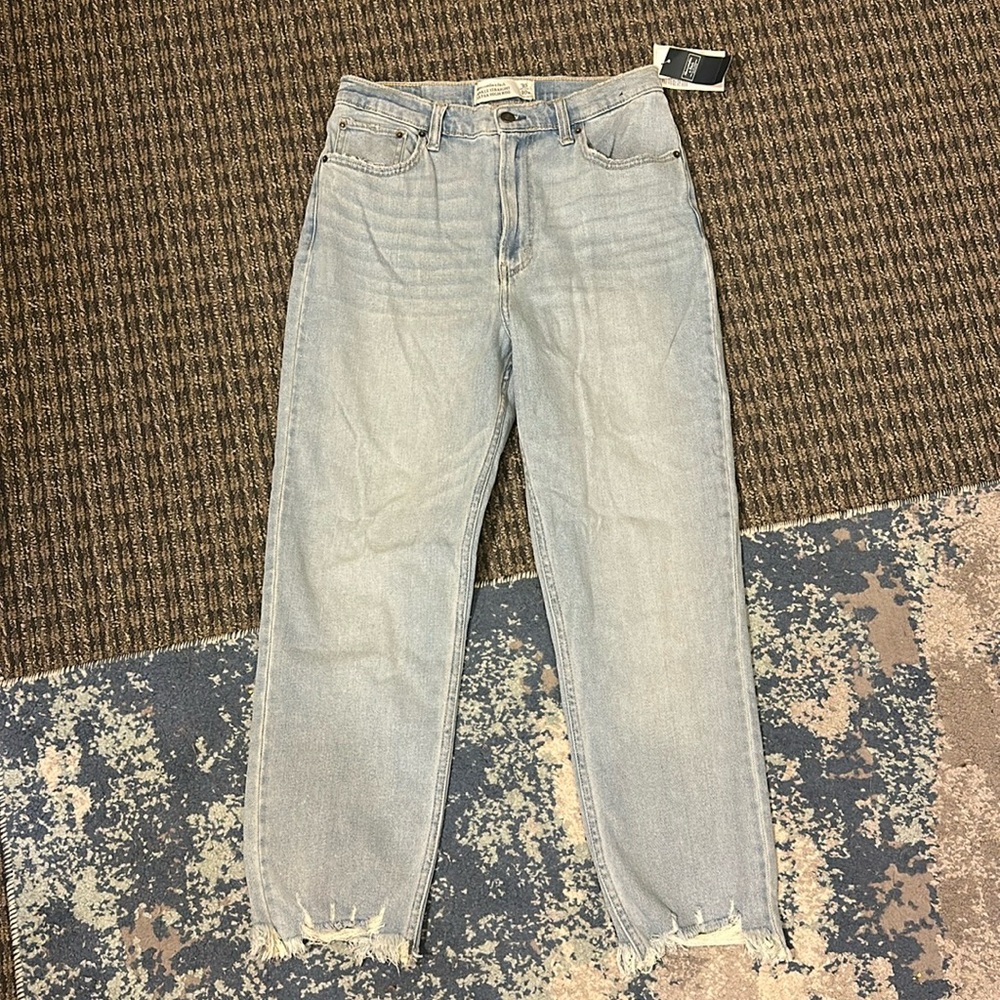 Abercrombie ankle straight ultra high-rise